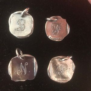 Sterling Silver necklace & letter charm